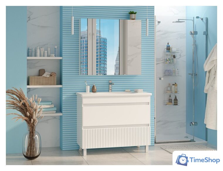  Misty Тумба под умывальник Мира 100 П-Мир-01100-012Я - Изображение №5 — Интернет-магазин Time-Shop