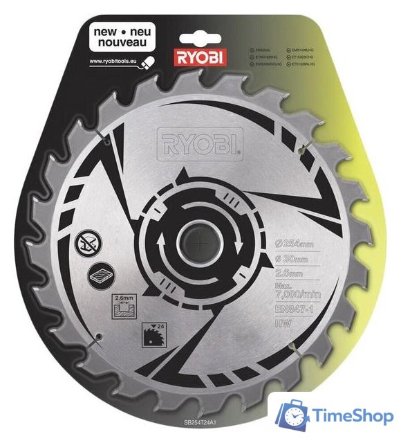 Пильный диск Ryobi SB254T24A1 5132002621 - Изображение №1 — Интернет-магазин Time-Shop