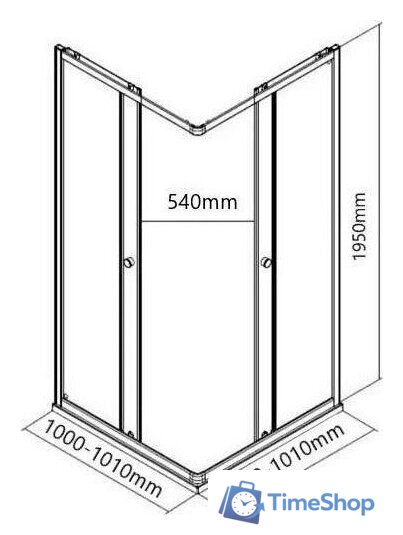 Душевой уголок MaybahGlass MGY-1331-6 (графит матовый стекло/черный) - Изображение №6 — Интернет-магазин Time-Shop