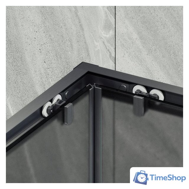 Душевой уголок MaybahGlass MGY-1331-6 (графит матовый стекло/черный) - Изображение №4 — Интернет-магазин Time-Shop