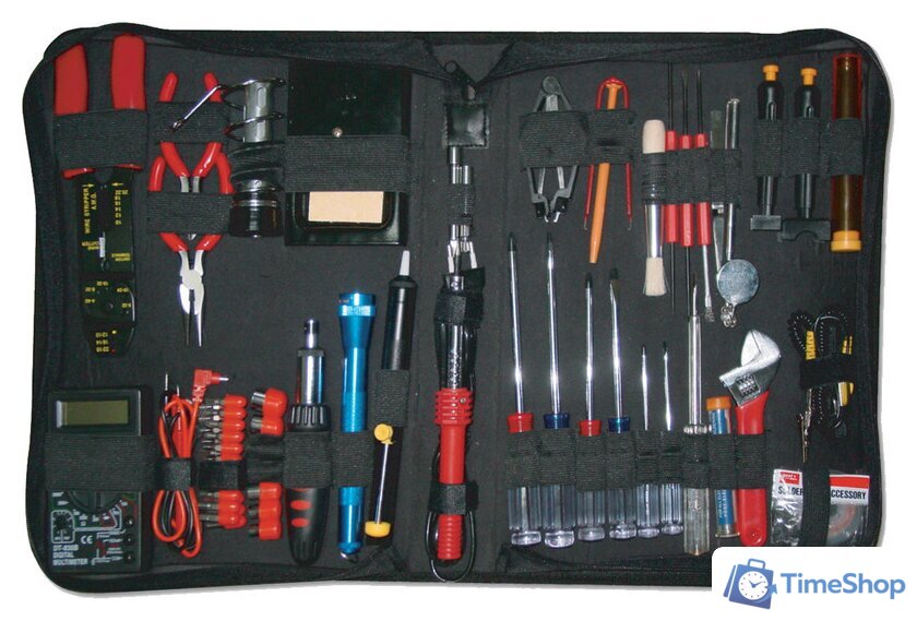 Электромонтажный набор Gembird TK-ELECC 63 предмета - Изображение №1 — Интернет-магазин Time-Shop