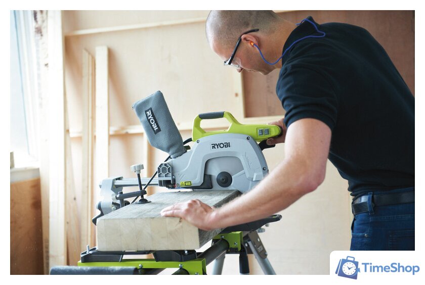 Торцовочная пила Ryobi EMS254L - Изображение №8 — Интернет-магазин Time-Shop