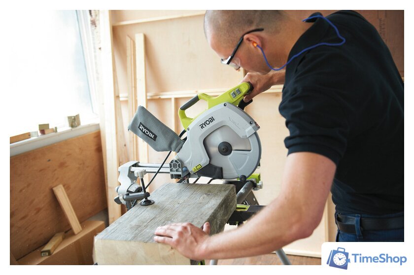 Торцовочная пила Ryobi EMS254L - Изображение №7 — Интернет-магазин Time-Shop