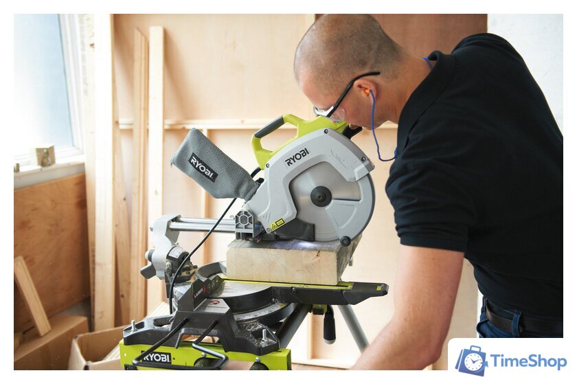 Торцовочная пила Ryobi EMS254L - Изображение №4 — Интернет-магазин Time-Shop