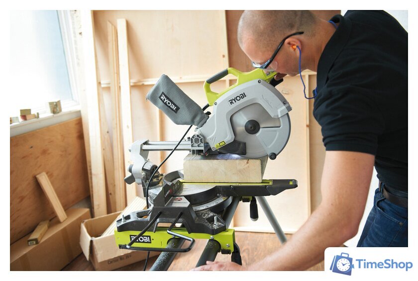 Торцовочная пила Ryobi EMS254L - Изображение №10 — Интернет-магазин Time-Shop