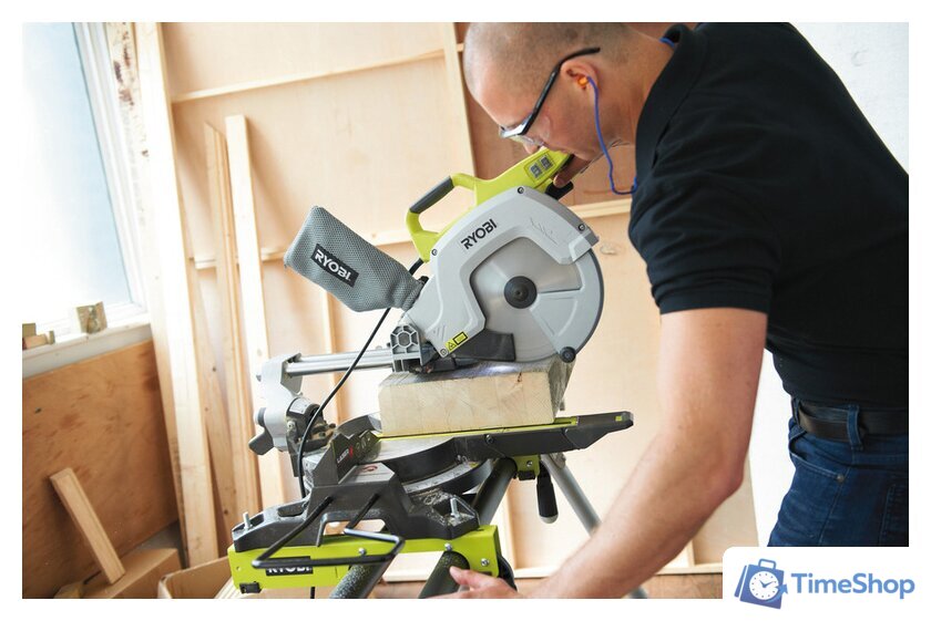 Торцовочная пила Ryobi EMS254L - Изображение №9 — Интернет-магазин Time-Shop