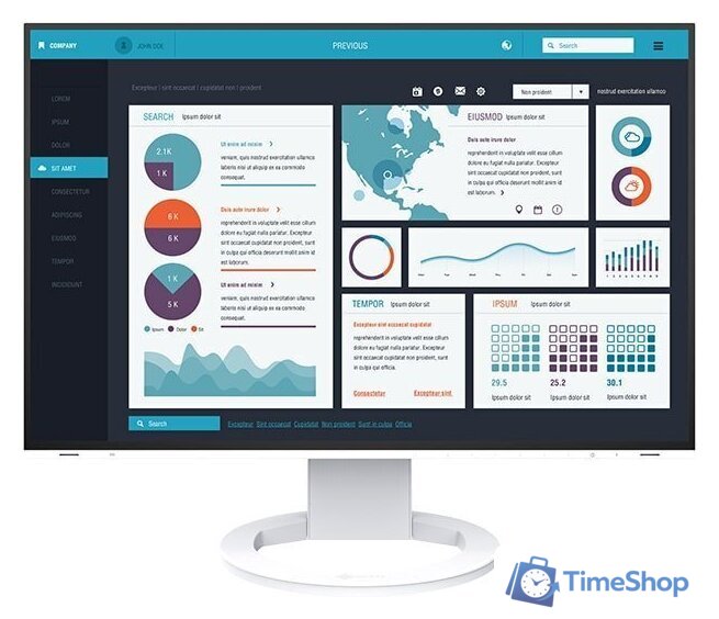 Монитор EIZO FlexScan EV2495-WT - Изображение №1 — Интернет-магазин Time-Shop