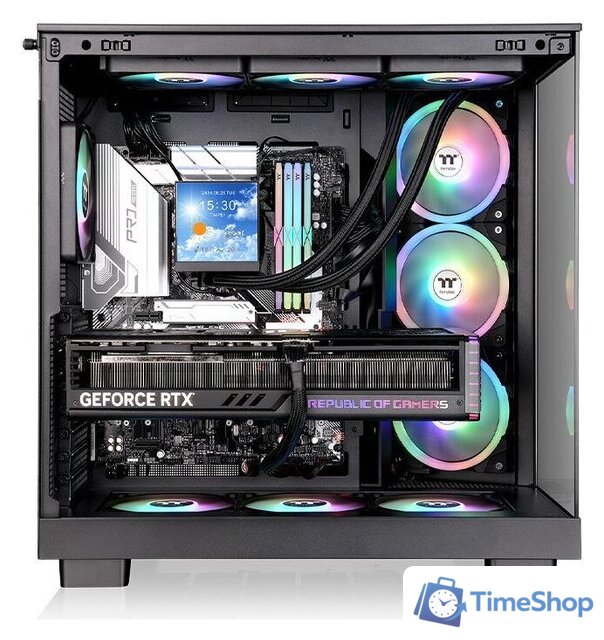 Корпус Thermaltake View 380 XL WS ARGB Black CA-11E-00M1WN-WS - Изображение №3 — Интернет-магазин Time-Shop