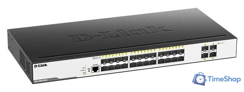 Управляемый коммутатор 2-го уровня D-Link DGS-3000-28XS/B1A - Изображение №2 — Интернет-магазин Time-Shop