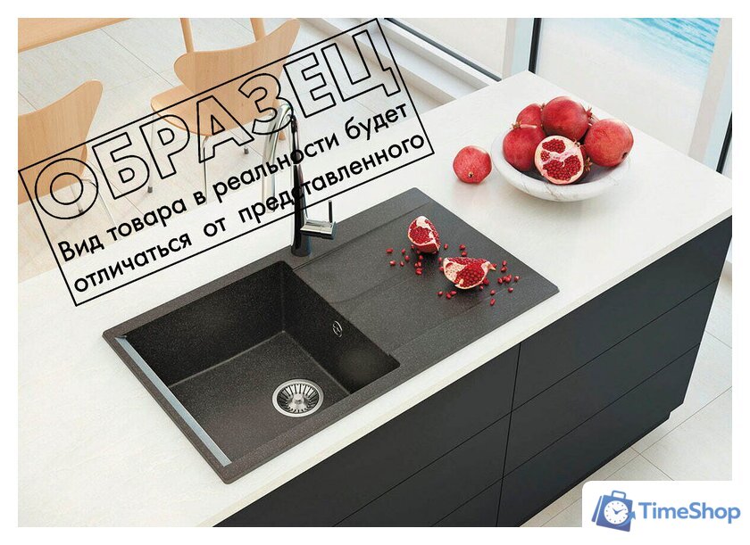 Кухонная мойка Polygran Gals 860 (светло-серый) - Изображение №2 — Интернет-магазин Time-Shop