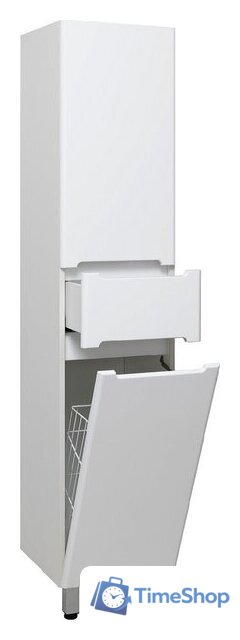  Runo Шкаф-пенал для ванной Парма 35 правый с корзиной (напольный/подвесной) - Изображение №6 — Интернет-магазин Time-Shop