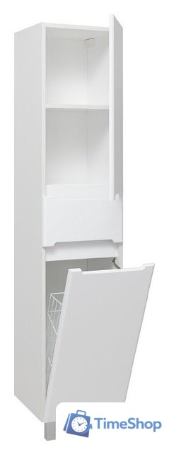  Runo Шкаф-пенал для ванной Парма 35 правый с корзиной (напольный/подвесной) - Изображение №5 — Интернет-магазин Time-Shop