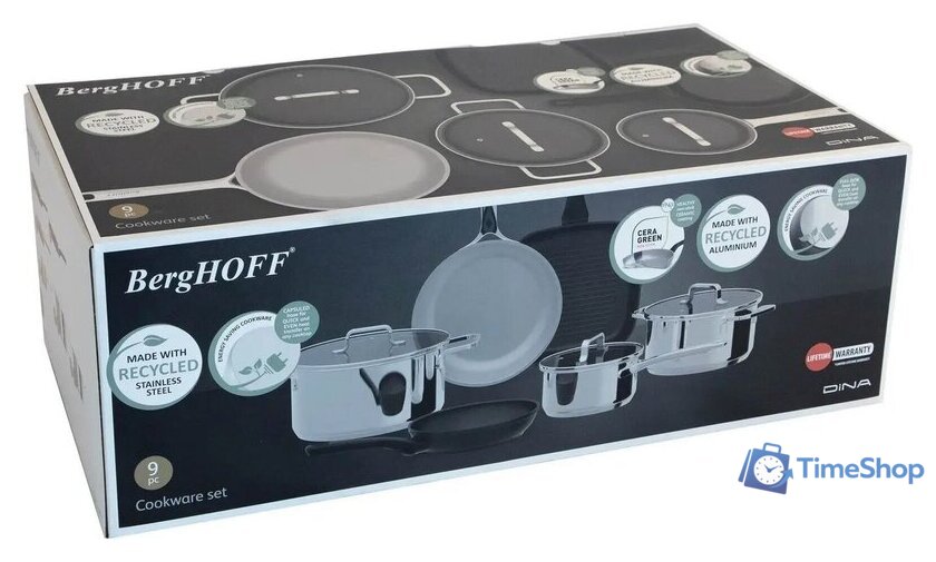 Набор кастрюль BergHOFF Helix 1315089 - Изображение №4 — Интернет-магазин Time-Shop