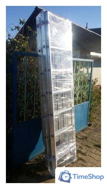 Лестница-помост Алюмет Техно 5 4207 (2x14 ступеней) - Изображение №4 — Интернет-магазин Time-Shop