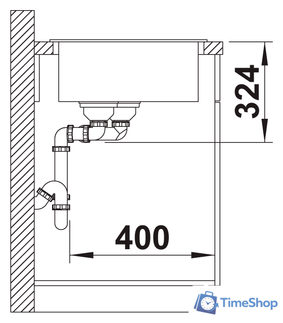 Кухонная мойка Blanco Legra 8 526229 (кофе) - Изображение №5 — Интернет-магазин Time-Shop