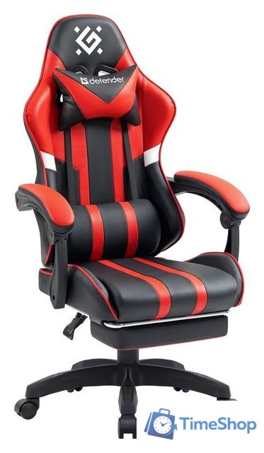 Игровое (геймерское) кресло Defender Colran (черный/красный) - Изображение №1 — Интернет-магазин Time-Shop