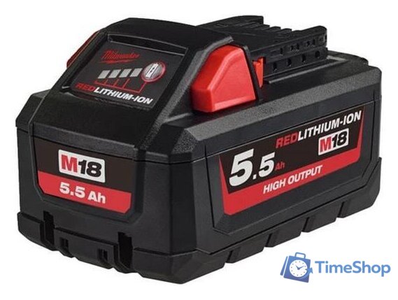 Аккумулятор Milwaukee M18 HB5.5 4932464712 (18В/5.5 Ah) - Изображение №1 — Интернет-магазин Time-Shop