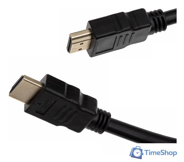 Кабель CACTUS HDMI - HDMI CS-HDMI.1.4-1 (1 м, черный) - Изображение №4 — Интернет-магазин Time-Shop