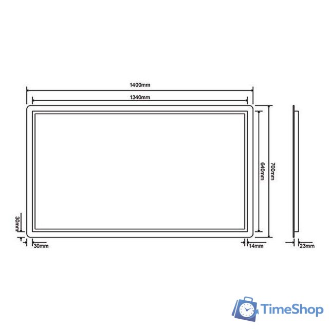  Roxen Зеркало Bella Long 510055-140 140х70 - Изображение №10 — Интернет-магазин Time-Shop