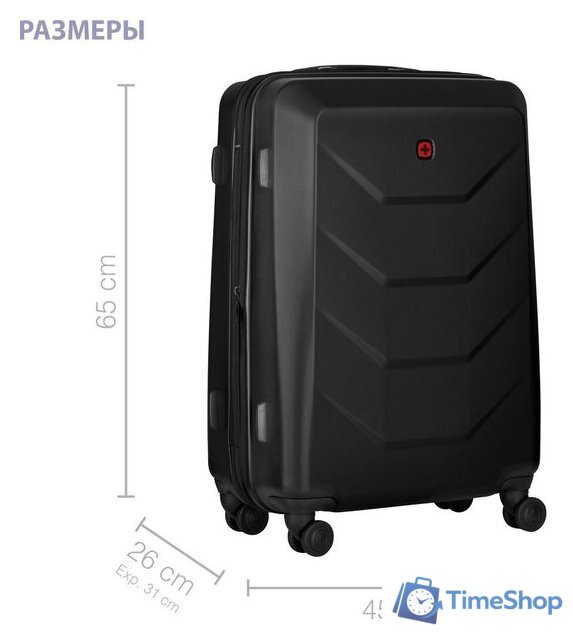 Чемодан-спиннер Wenger Prymo 612537 (черный) - Изображение №12 — Интернет-магазин Time-Shop