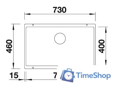 Кухонная мойка Blanco Subline 700-U (темная скала) - Изображение №2 — Интернет-магазин Time-Shop