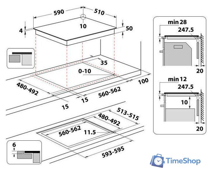 Варочная панель Whirlpool WTX6014DCF - Изображение №2 — Интернет-магазин Time-Shop