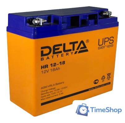 Аккумулятор для ИБП Delta HR 12-18 (12В/18 А·ч) - Изображение №1 — Интернет-магазин Time-Shop