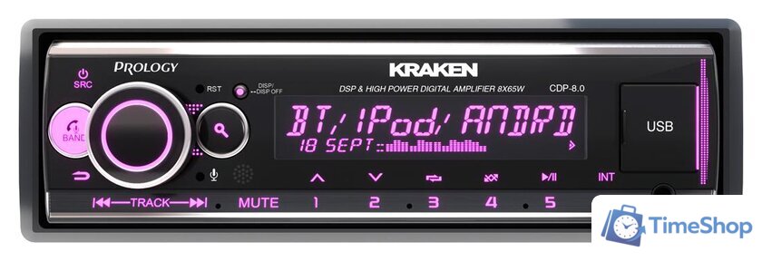 USB-магнитола Prology CDP-8.0 Kraken - Изображение №1 — Интернет-магазин Time-Shop