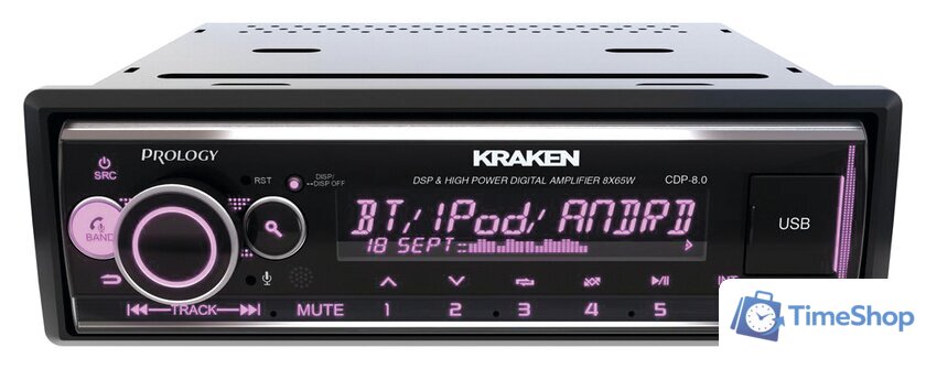 USB-магнитола Prology CDP-8.0 Kraken - Изображение №5 — Интернет-магазин Time-Shop