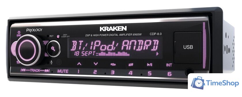 USB-магнитола Prology CDP-8.0 Kraken - Изображение №3 — Интернет-магазин Time-Shop