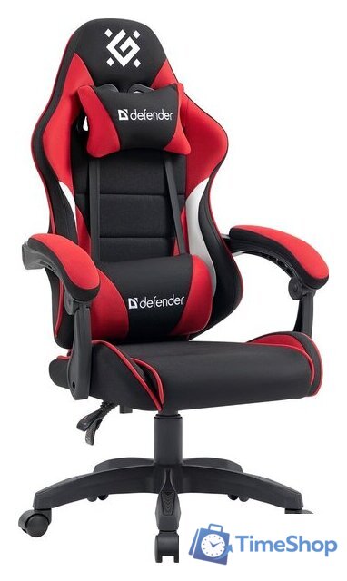 Игровое (геймерское) кресло Defender Sorrento (черный/красный) - Изображение №1 — Интернет-магазин Time-Shop