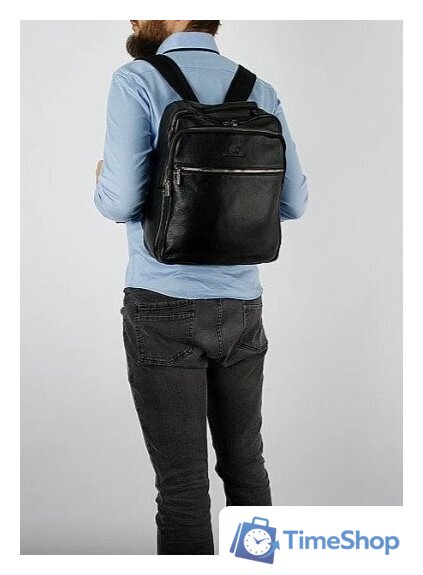 Городской рюкзак Francesco Molinary 356-QSC005-BLK (черный) - Изображение №8 — Интернет-магазин Time-Shop