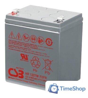 Аккумулятор для ИБП CSB Battery HR1227W F2 (12В/6.5 А·ч) - Изображение №1 — Интернет-магазин Time-Shop