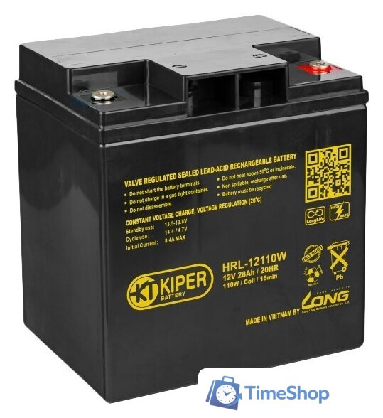 Аккумулятор для ИБП Kiper HRL-12110W (12В/28 А·ч) - Изображение №1 — Интернет-магазин Time-Shop