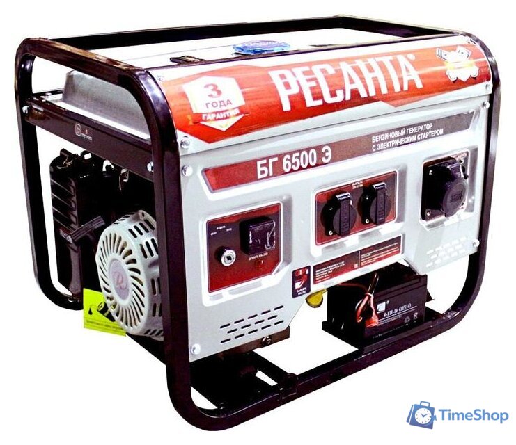 Бензиновый генератор Ресанта БГ 6500 Э - Изображение №1 — Интернет-магазин Time-Shop