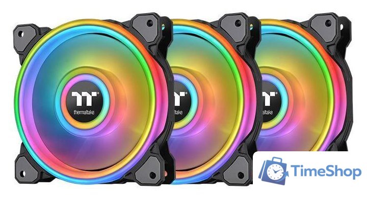 Комплект вентиляторов для корпуса Thermaltake Riing Quad 14 RGB TT Premium 3 Fan Pack CL-F089-PL14SW-A - Изображение №1 — Интернет-магазин Time-Shop