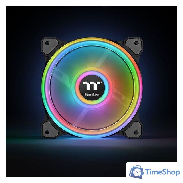 Комплект вентиляторов для корпуса Thermaltake Riing Quad 14 RGB TT Premium 3 Fan Pack CL-F089-PL14SW-A - Изображение №3 — Интернет-магазин Time-Shop