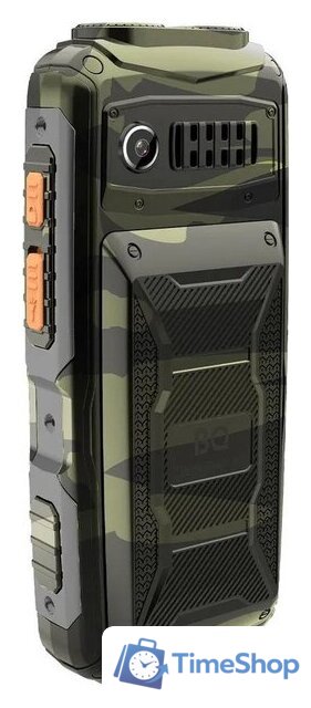 Кнопочный телефон BQ BQ-2410L Tank Power 4G (зеленый камуфляж) - Изображение №4 — Интернет-магазин Time-Shop