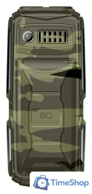 Кнопочный телефон BQ BQ-2410L Tank Power 4G (зеленый камуфляж) - Изображение №3 — Интернет-магазин Time-Shop
