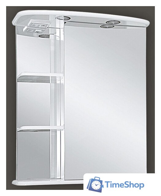  Misty МАГНОЛИЯ - 60 зеркало-шкаф лев. (свет) - Э-Маг04060-01СвЛ - Изображение №1 — Интернет-магазин Time-Shop