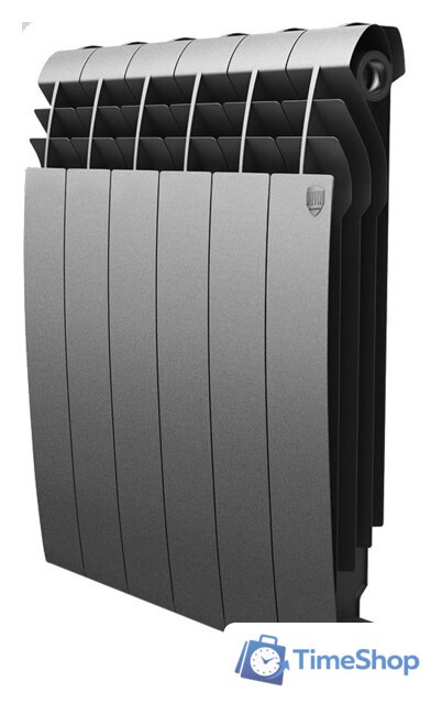 Биметаллический радиатор Royal Thermo BiLiner 500 Silver Satin (8 секций) - Изображение №1 — Интернет-магазин Time-Shop