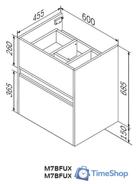  AM.PM Тумба под умывальник Sense M7B-FUX0602WG-WCC0602WG - Изображение №10 — Интернет-магазин Time-Shop