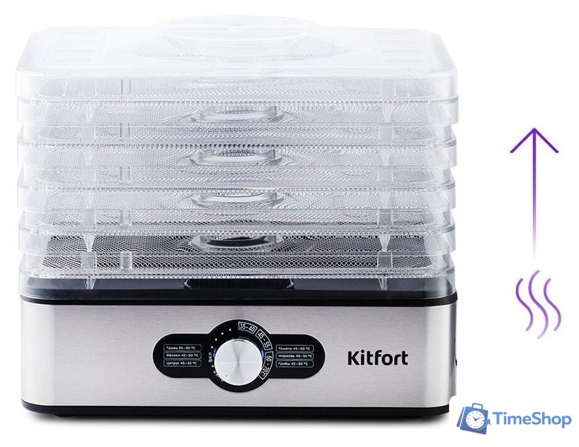 Сушилка для овощей и фруктов Kitfort KT-1913 - Изображение №2 — Интернет-магазин Time-Shop