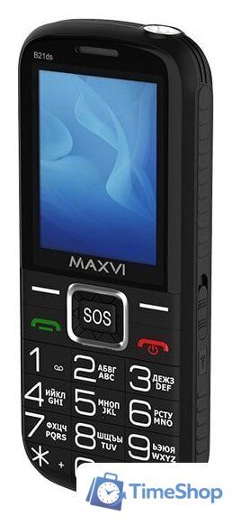 Кнопочный телефон Maxvi B21ds (черный) - Изображение №8 — Интернет-магазин Time-Shop