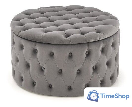 Пуфик Halmar Nunez (серый) - Изображение №1 — Интернет-магазин Time-Shop