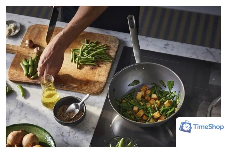 Сковорода ВОК Fiskars All Steel 1064747 - Изображение №6 — Интернет-магазин Time-Shop