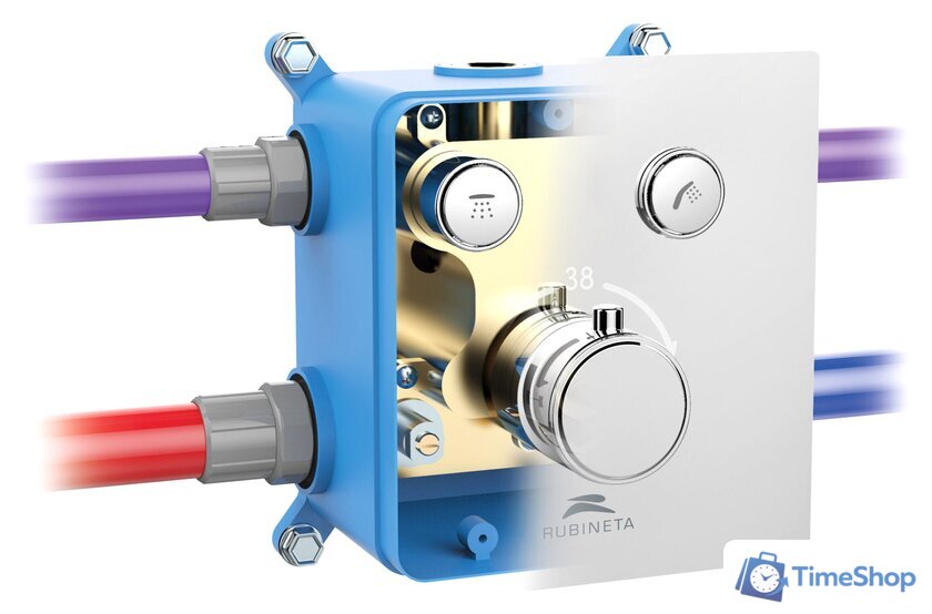 Смеситель Rubineta Thermo-2F - Изображение №3 — Интернет-магазин Time-Shop