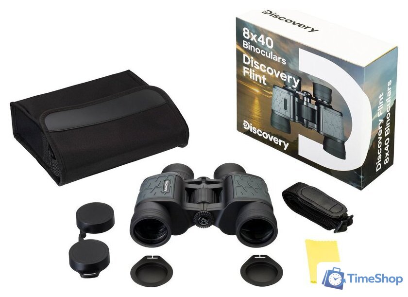 Бинокль Levenhuk Discovery Flint 8x40 79582 - Изображение №5 — Интернет-магазин Time-Shop