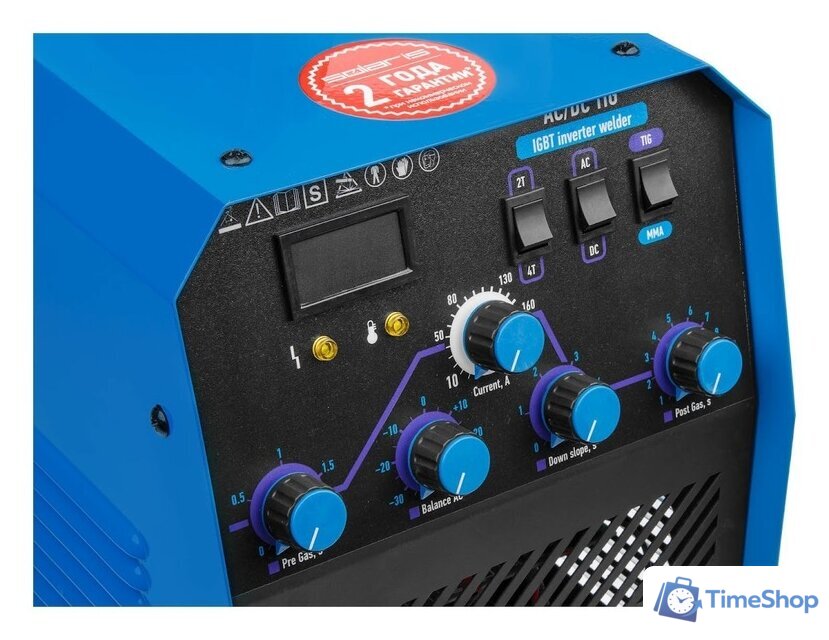 Сварочный инвертор Solaris TIG-220 AC/DC - Изображение №3 — Интернет-магазин Time-Shop