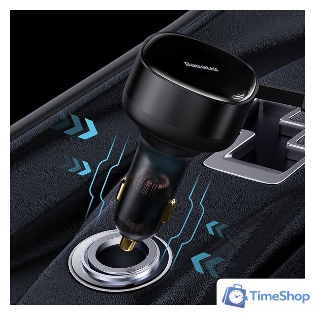 Автомобильное зарядное Baseus Enjoyment Pro 2-in-1 Car Charger C+L 60W C00057802111-02 - Изображение №10 — Интернет-магазин Time-Shop